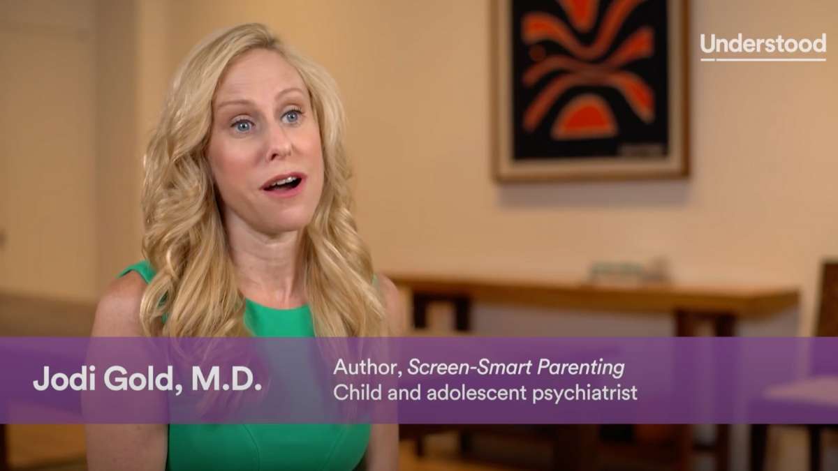 Video featuring Dr. Jodi Gold discussing the importance of not oversharing on social media.