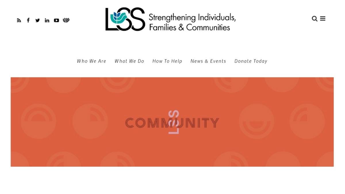 screenshot of LSS New Americans web page