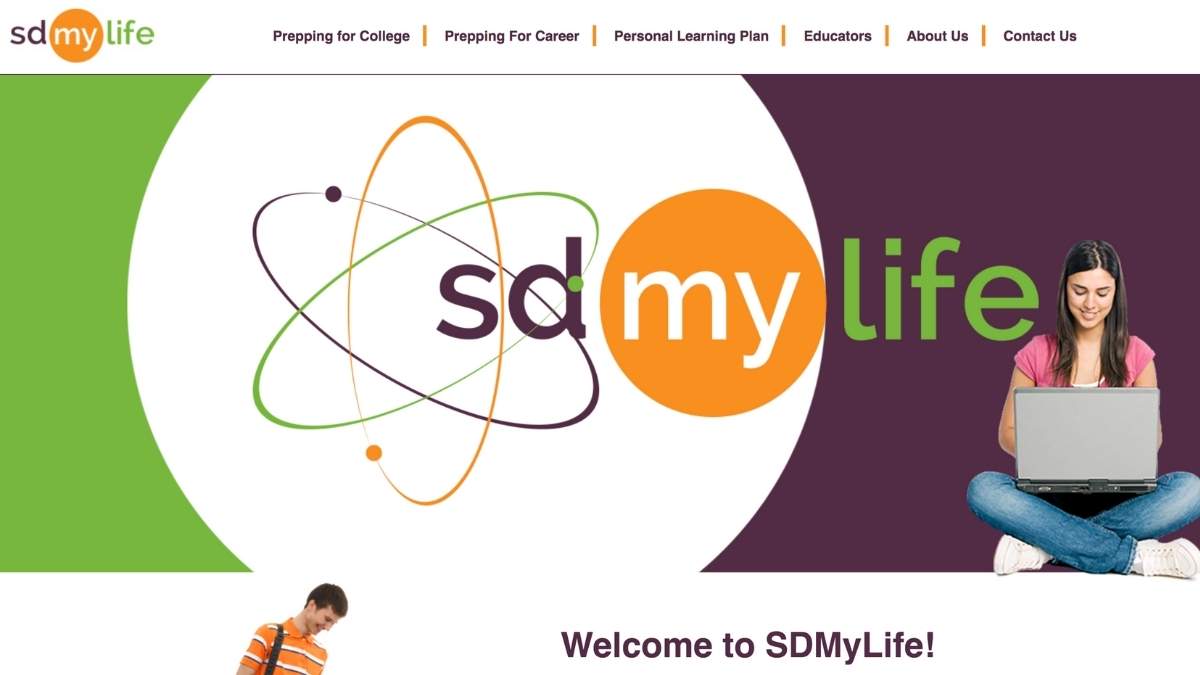 Screenshot of SDMyLife website
