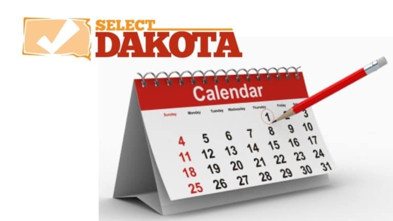 Select Dakota logo and calendar image